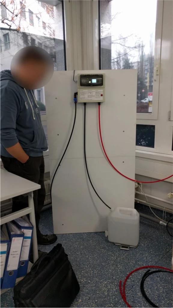 Sistema de ósmosis inversa IEM – En funcionamiento